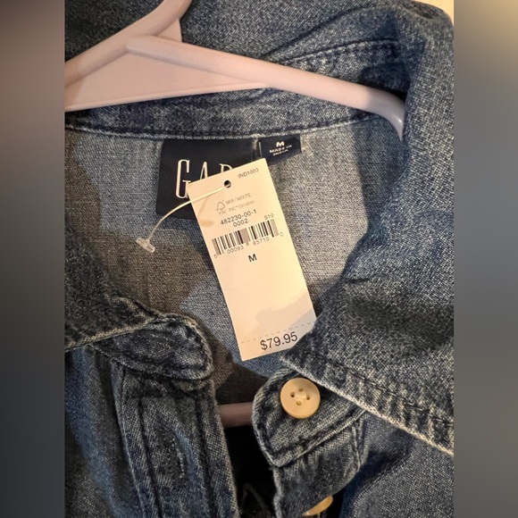 GAP Denim Tiered Mini Dress - Picture 3 of 6